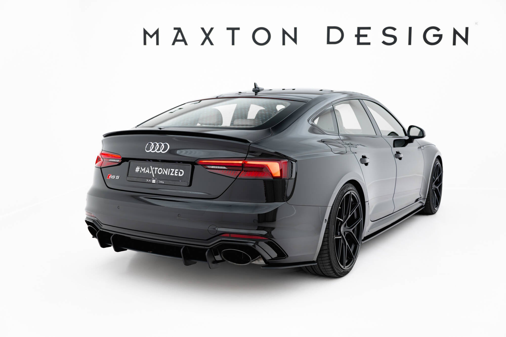 Maxton Design Street Pro Rear Side Splitters para Audi RS5 Coupe / Sportback F5 - imagen 2