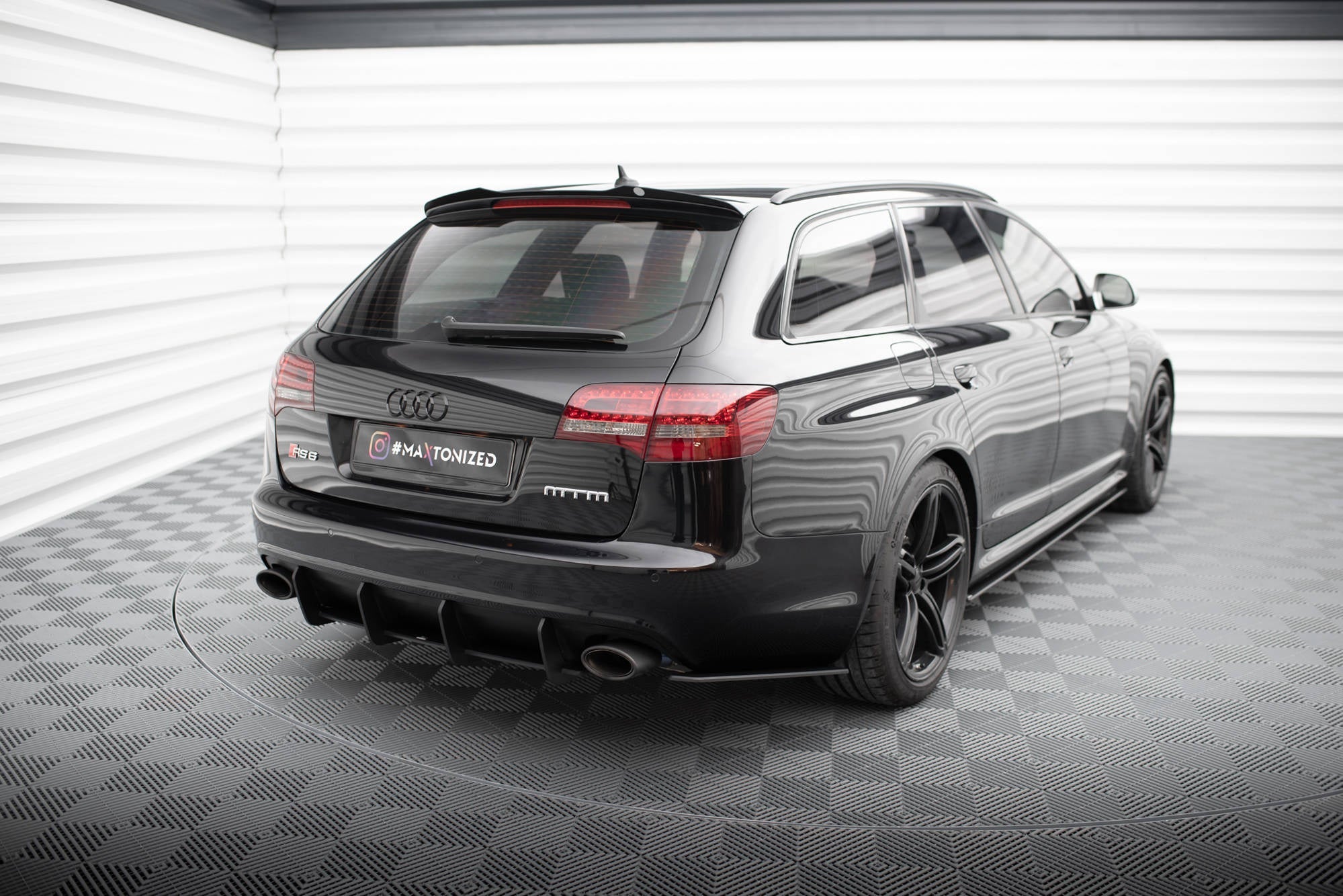 Maxton Design Street Pro Rear Side Splitters para Audi RS6 Avant C6 - imagen 1