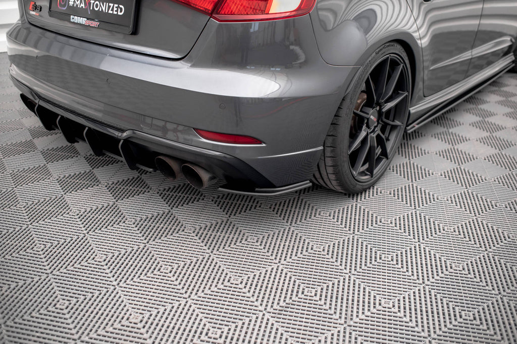 Maxton Design Street Pro Rear Side Splitters para Audi S3 Sportback 8V Facelift - imagen 1