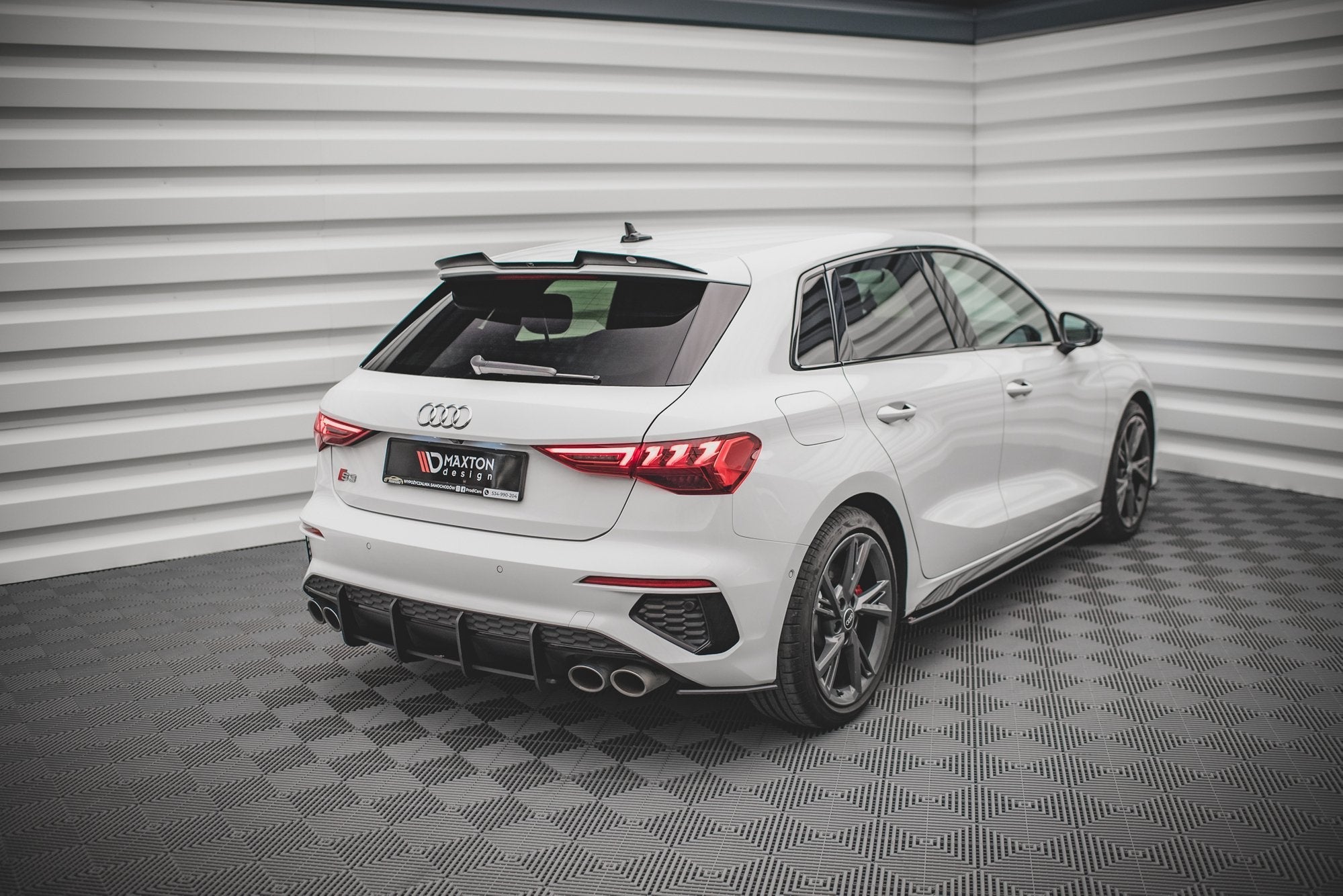 Maxton Design Street Pro Rear Side Splitters para Audi S3 Sportback 8Y - imagen 2