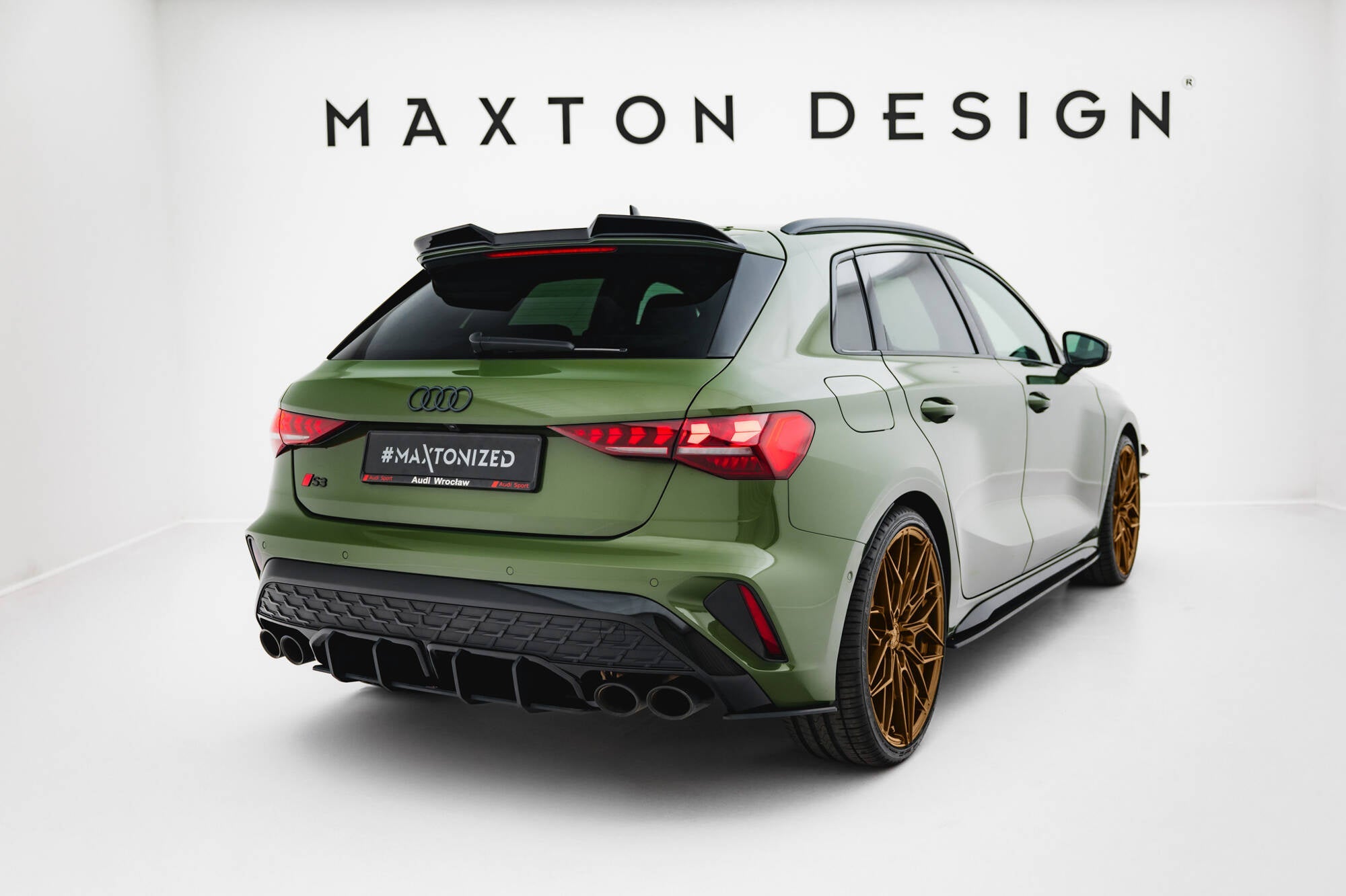 Maxton Design Street Pro Rear Side Splitters para Audi S3 Sportback 8Y Facelift - imagen 2