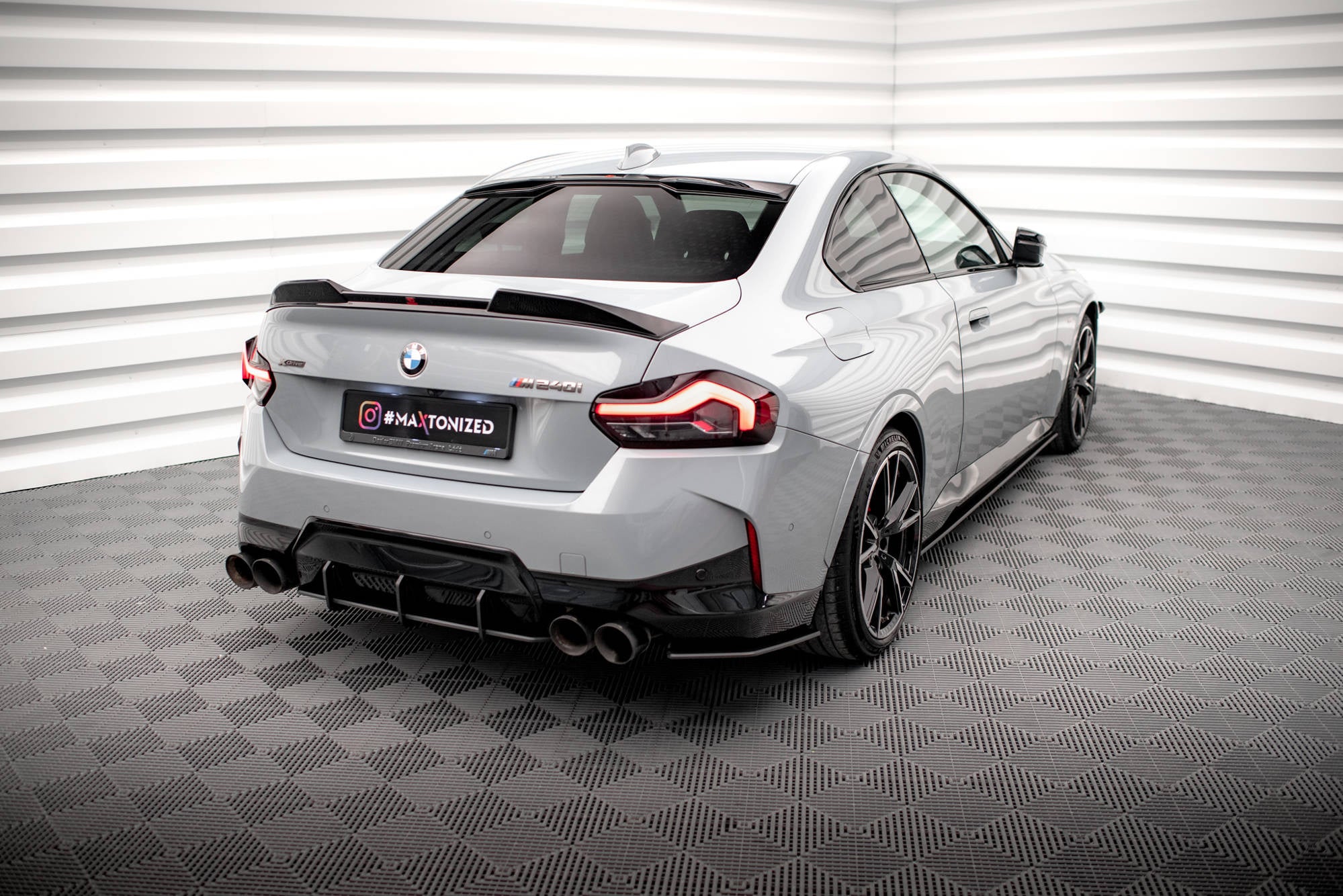 Maxton Design Street Pro Rear Side Splitters para BMW 2 Coupe M240i G42 - imagen 2