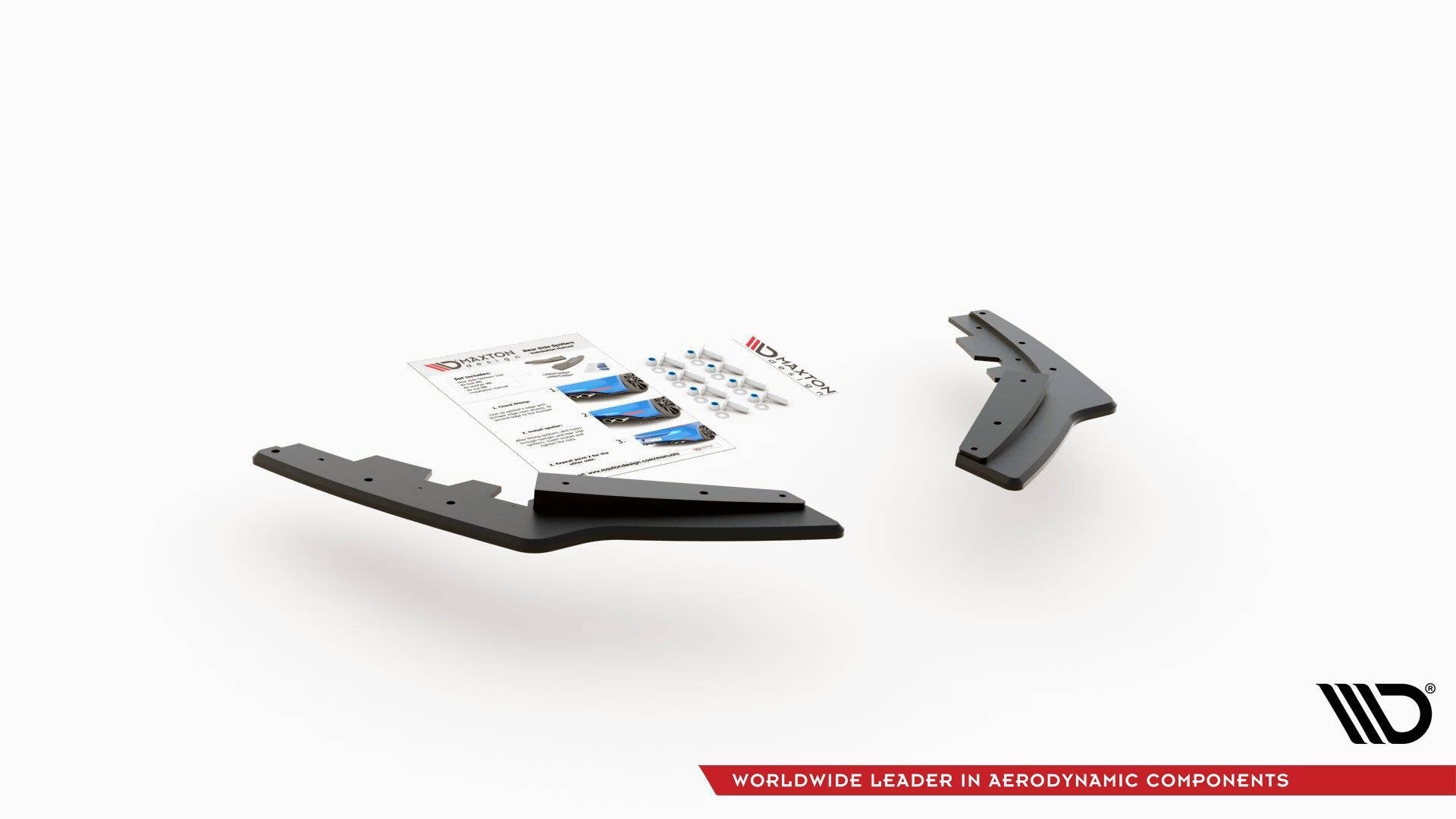 Maxton Design Street Pro Rear Side Splitters para BMW M135i F20 - imagen 5