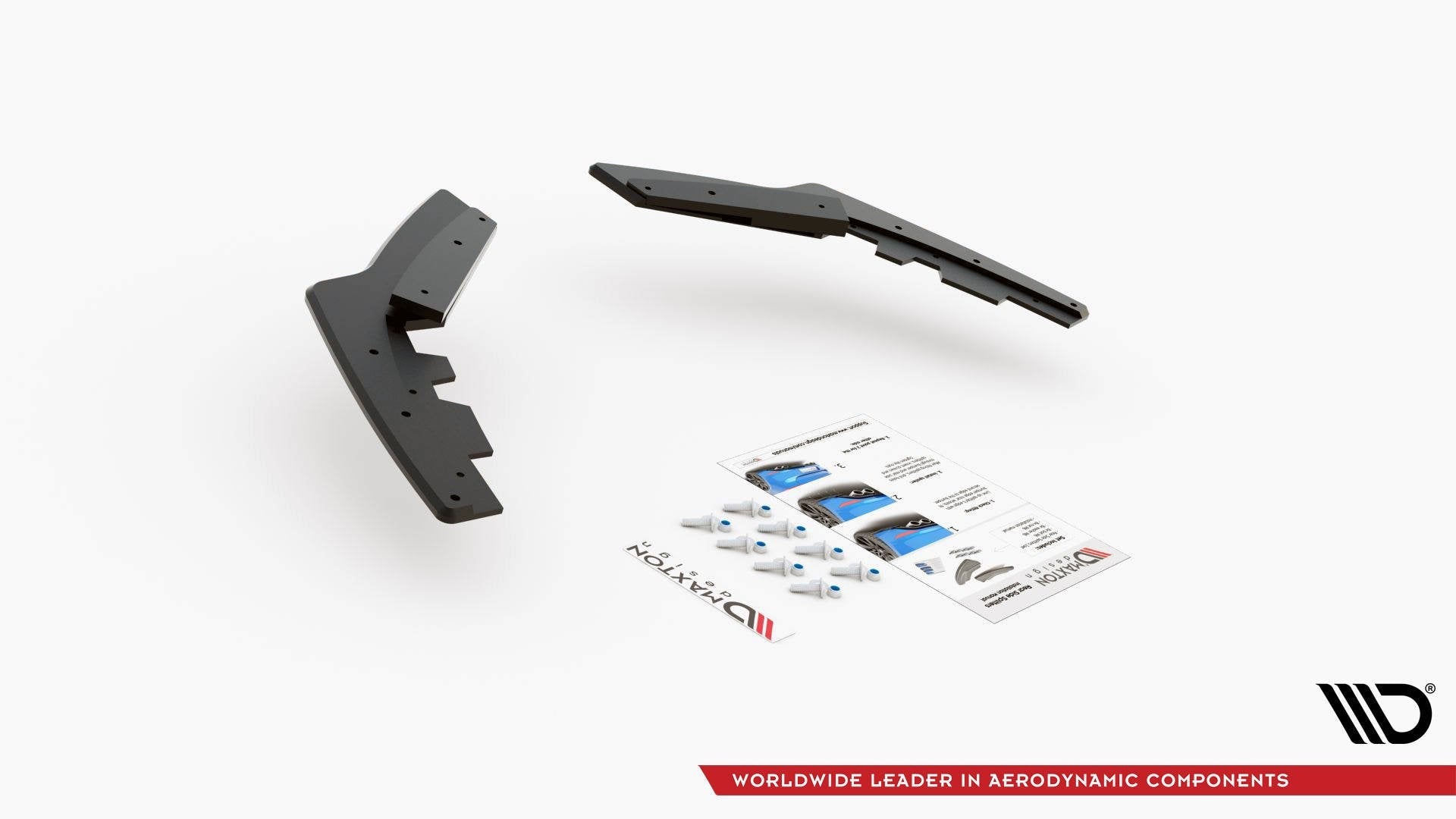 Maxton Design Street Pro Rear Side Splitters para BMW M135i F20 - imagen 6