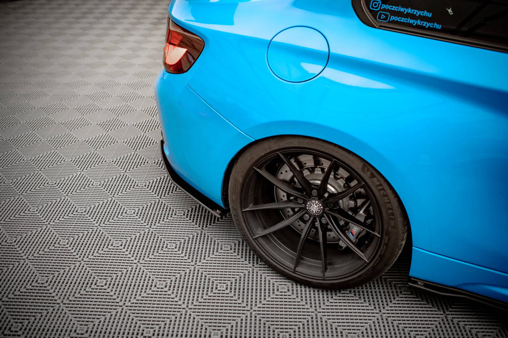 Maxton Design Street Pro Rear Side Splitters para BMW M2 F87 - imagen 2