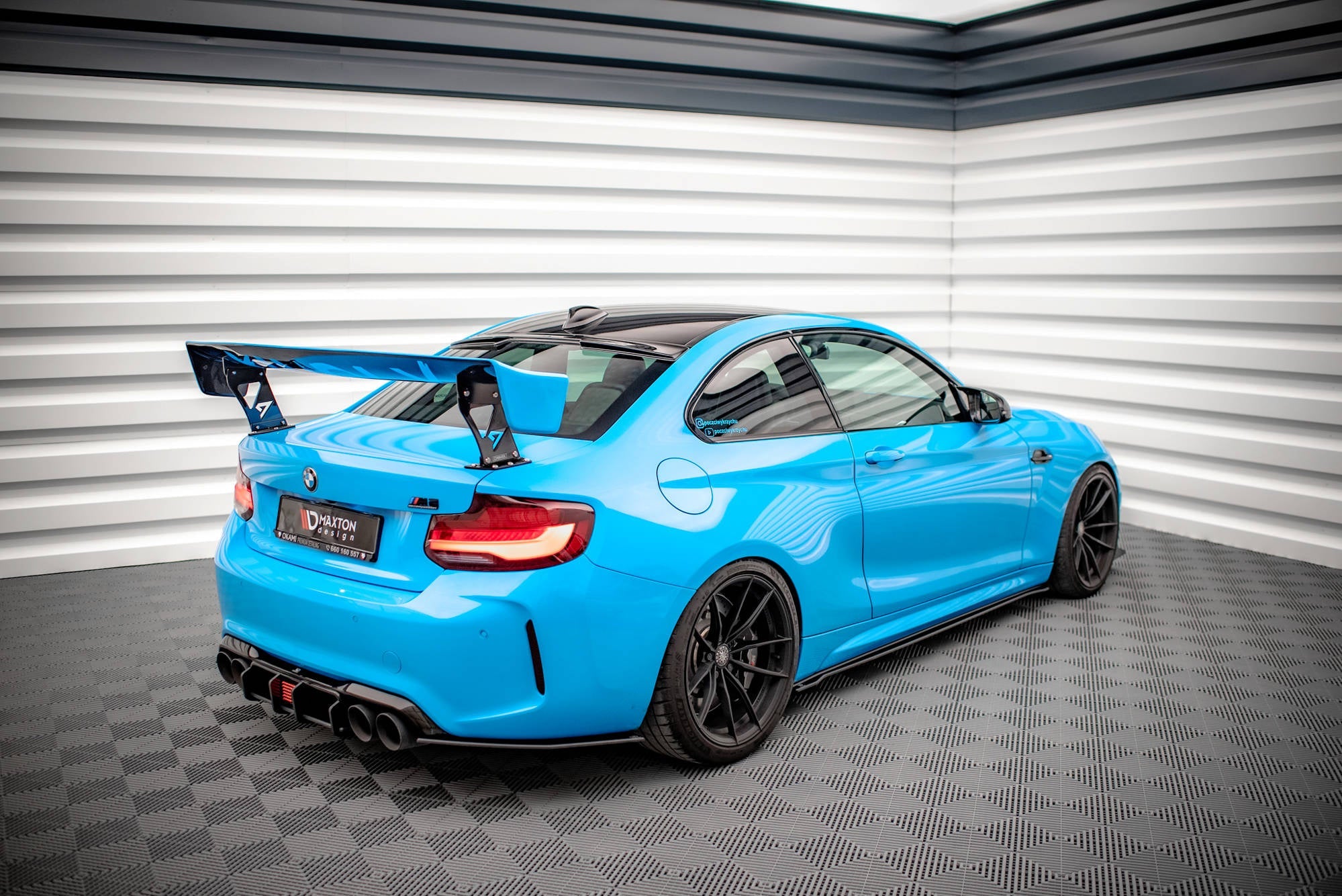 Maxton Design Street Pro Rear Side Splitters para BMW M2 F87 - imagen 3