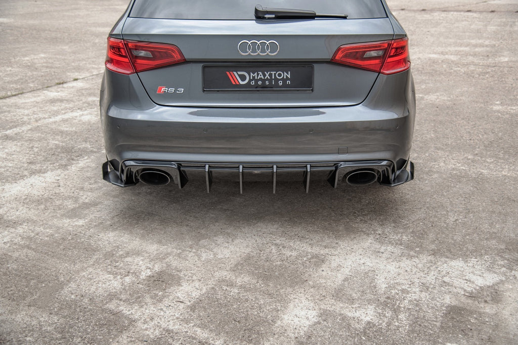 Maxton Design Street Pro Rear Side Splitters + Flaps para Audi RS3 8V Sportback - imagen 3