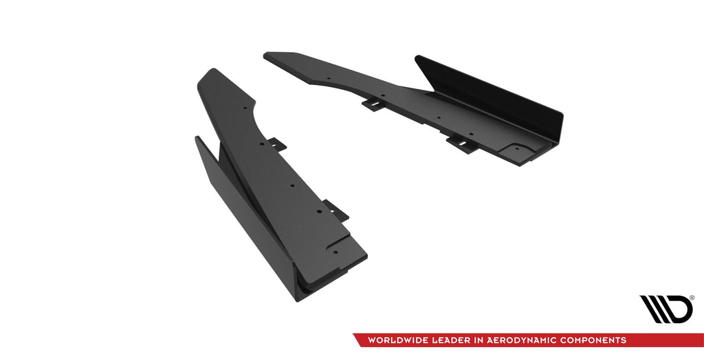 Maxton Design Street Pro Rear Side Splitters + Flaps para Audi RS6 Avant C6 - imagen 5