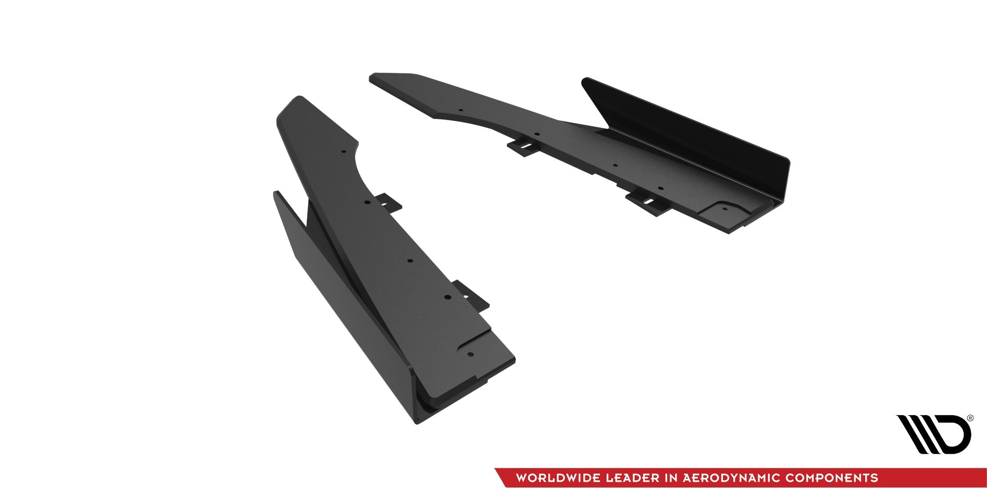 Maxton Design Street Pro Rear Side Splitters + Flaps para Audi RS6 Avant C6 - imagen 5
