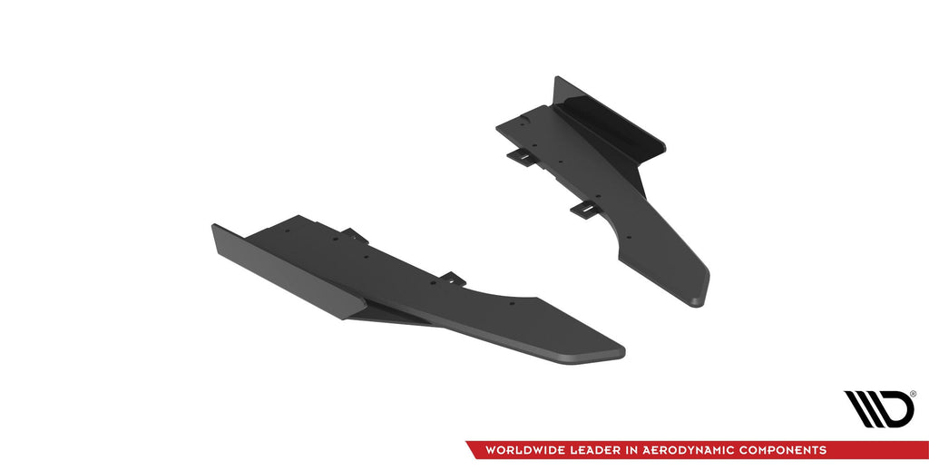 Maxton Design Street Pro Rear Side Splitters + Flaps para Audi RS6 Avant C6 - imagen 4