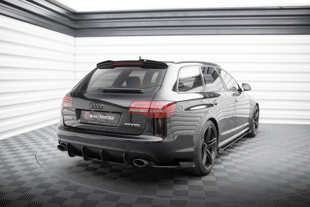 Maxton Design Street Pro Rear Side Splitters + Flaps para Audi RS6 Avant C6 - imagen 2