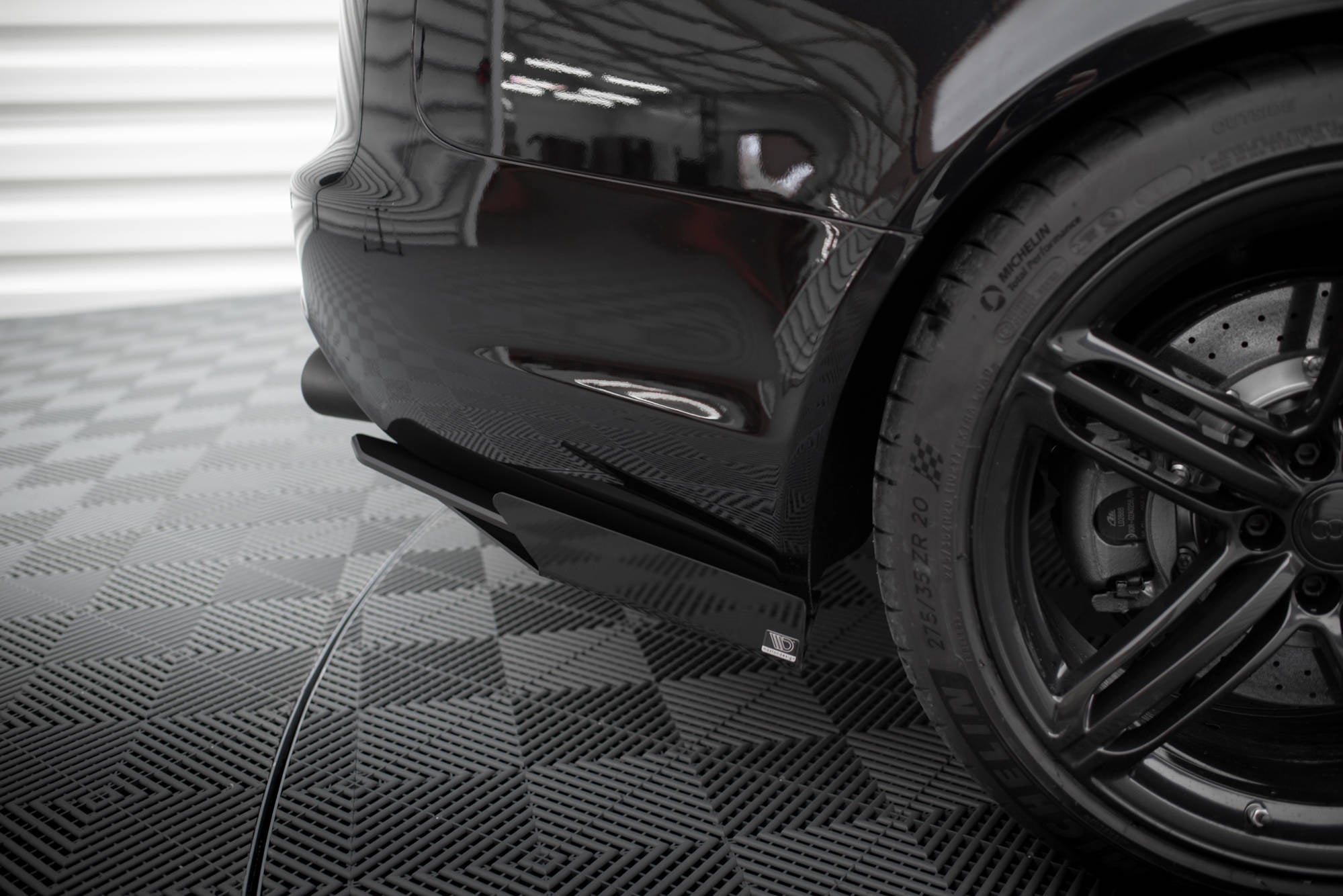 Maxton Design Street Pro Rear Side Splitters + Flaps para Audi RS6 Avant C6 - imagen 3