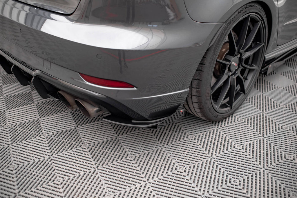 Maxton Design Street Pro Rear Side Splitters + Flaps para Audi S3 Sportback 8V Facelift - imagen 1