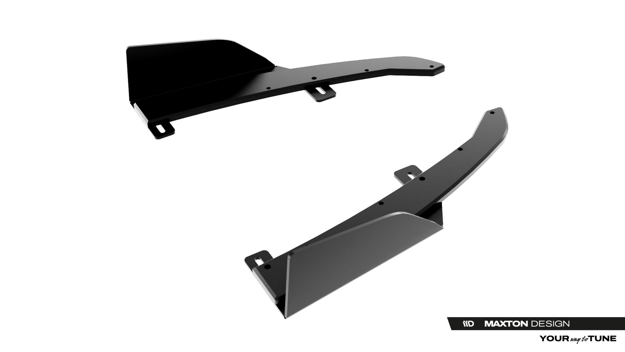 Maxton Design Street Pro Rear Side Splitters + Flaps para Audi S5 Sedan / Avant B10 - imagen 6