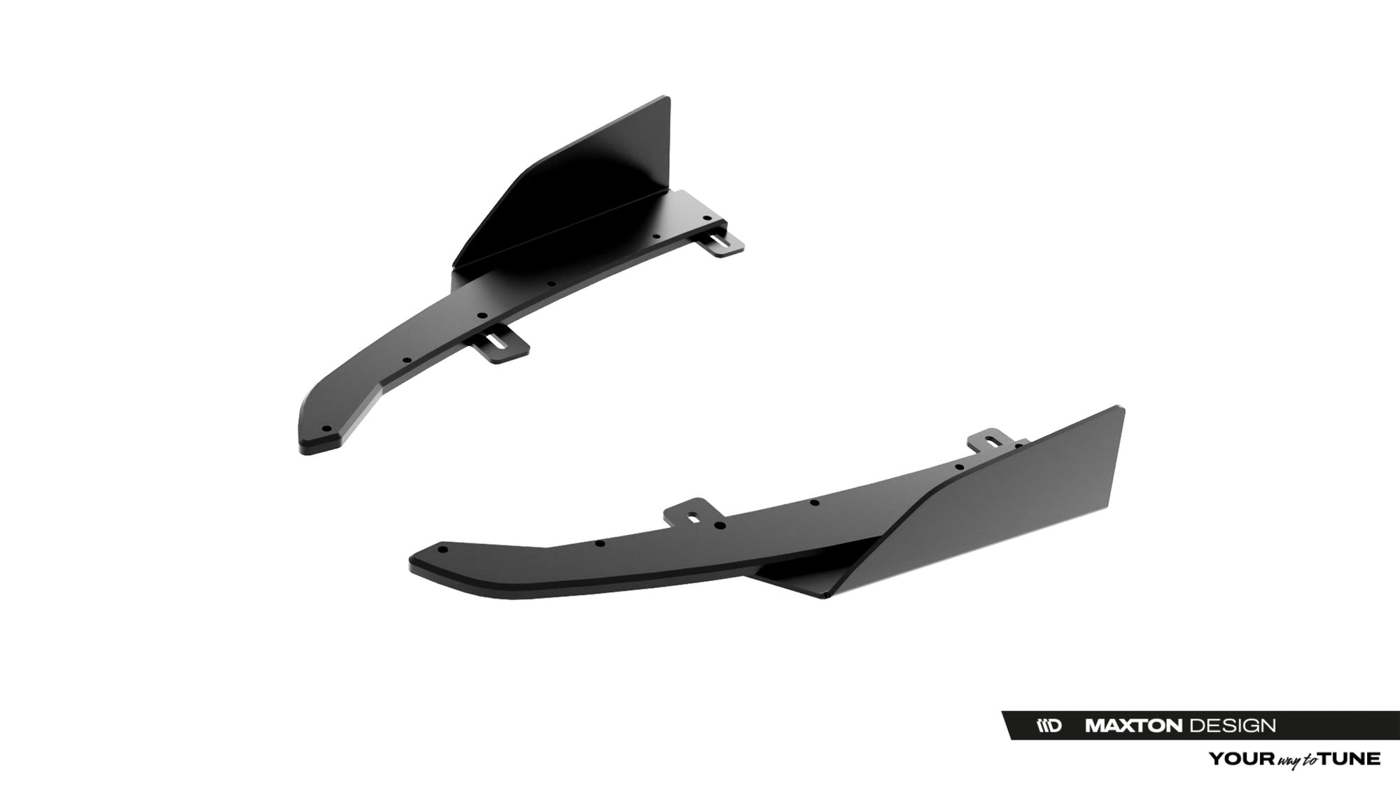 Maxton Design Street Pro Rear Side Splitters + Flaps para Audi S5 Sedan / Avant B10 - imagen 5
