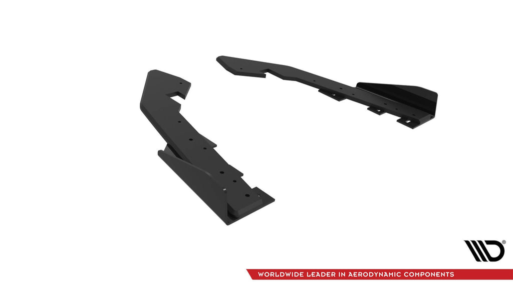 Maxton Design Street Pro Rear Side Splitters + Flaps para BMW 2 Coupe G42 - imagen 5