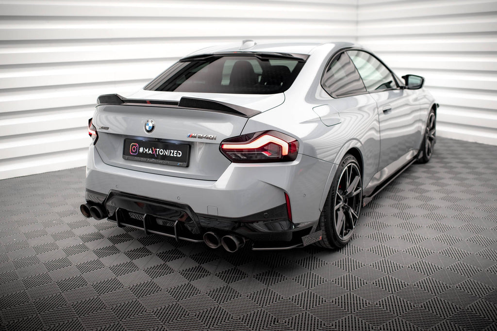 Maxton Design Street Pro Rear Side Splitters + Flaps para BMW 2 Coupe M240i G42 - imagen 2