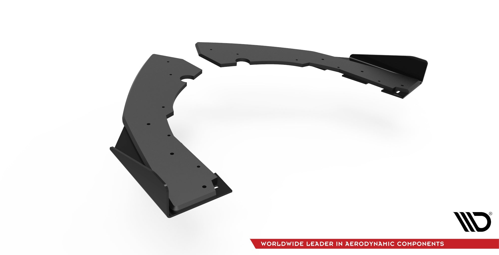 Maxton Design Street Pro Rear Side Splitters + Flaps para BMW M2 F87 - imagen 5