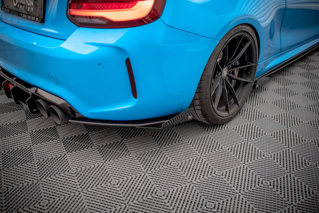 Maxton Design Street Pro Rear Side Splitters + Flaps para BMW M2 F87 - imagen 1