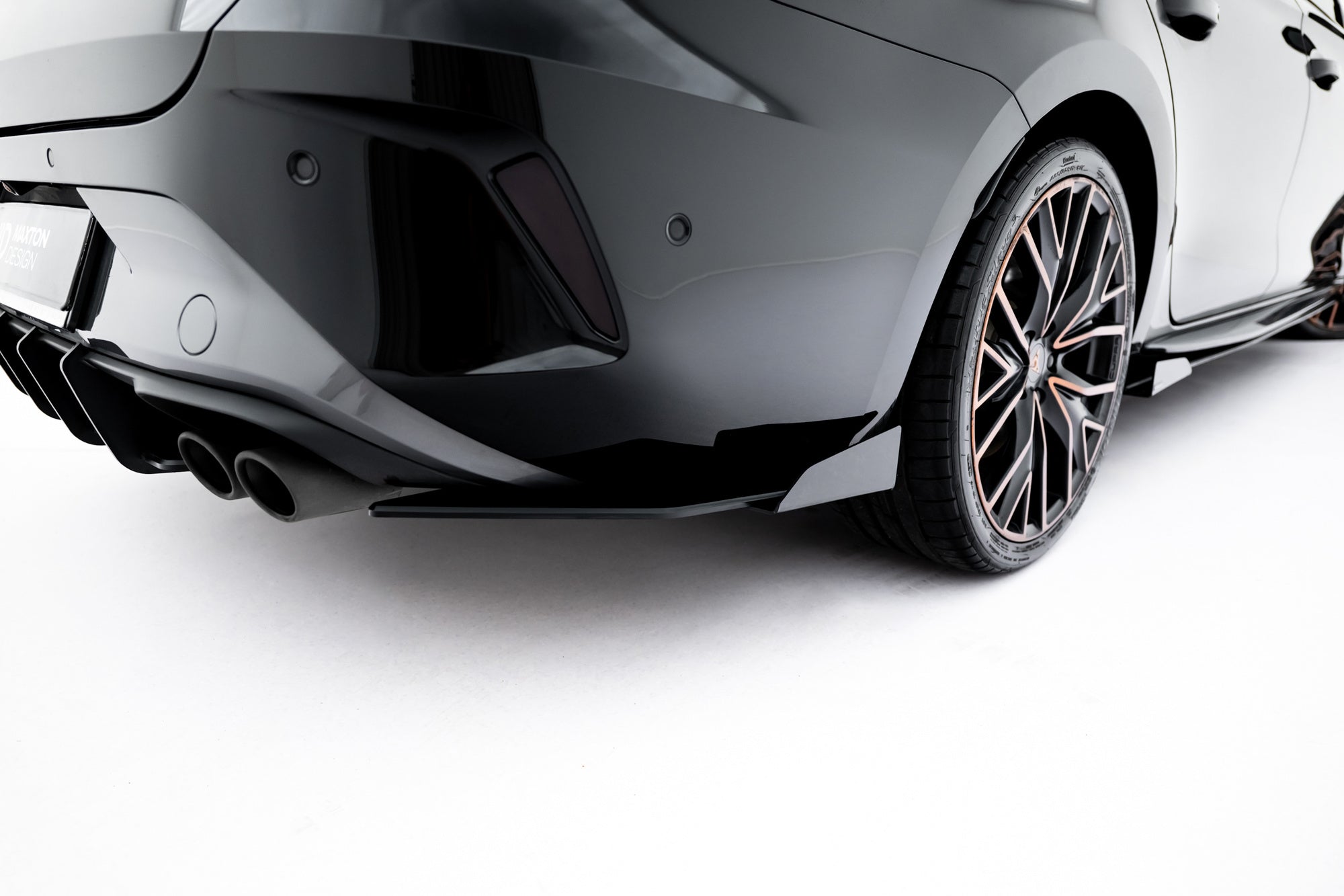 Maxton Design Street Pro Rear Side Splitters + Flaps para Cupra Leon ST Mk1 Facelift - imagen 1
