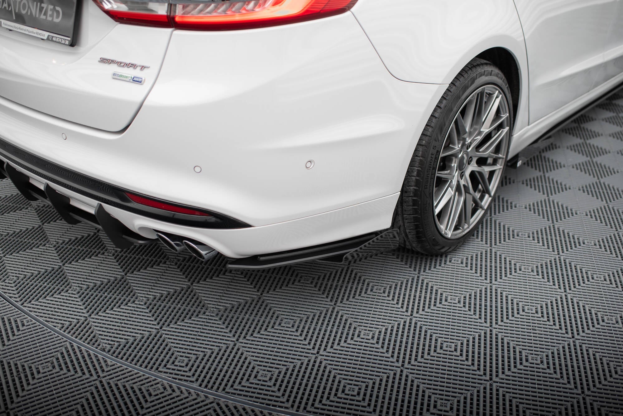 Maxton Design Street Pro Rear Side Splitters + Flaps para Ford Mondeo Sport Mk5 Facelift / Fusion Sport Mk2 Facelift - imagen 1