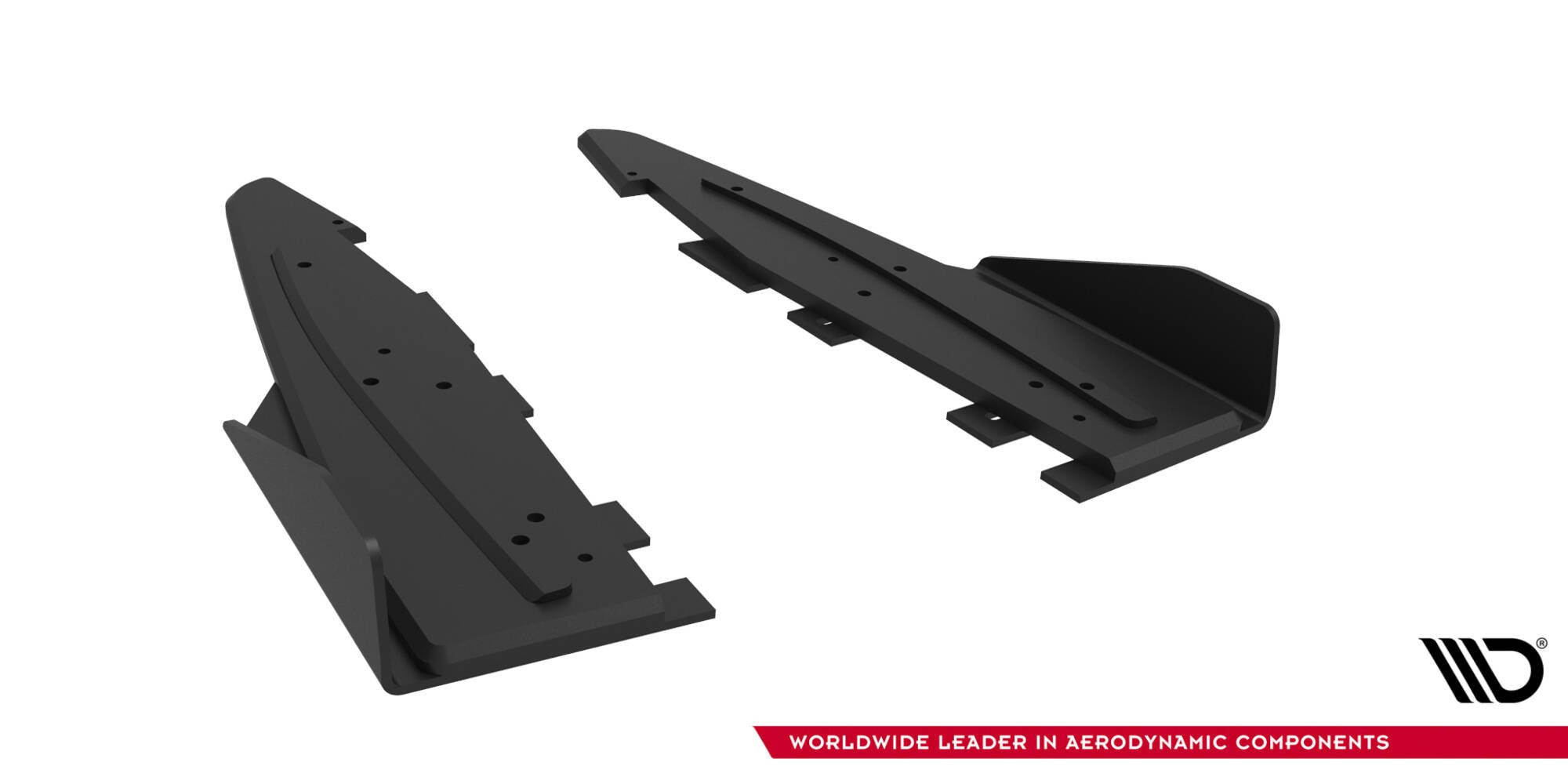 Maxton Design Street Pro Rear Side Splitters + Flaps para Ford Mustang GT Mk6 - imagen 4