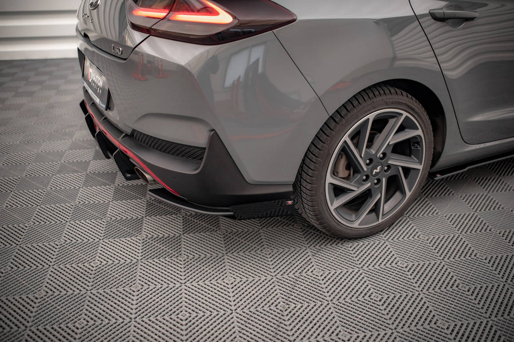 Maxton Design Street Pro Rear Side Splitters + Flaps para Hyundai I30 Fastback N-Line Mk3 Facelift - imagen 9