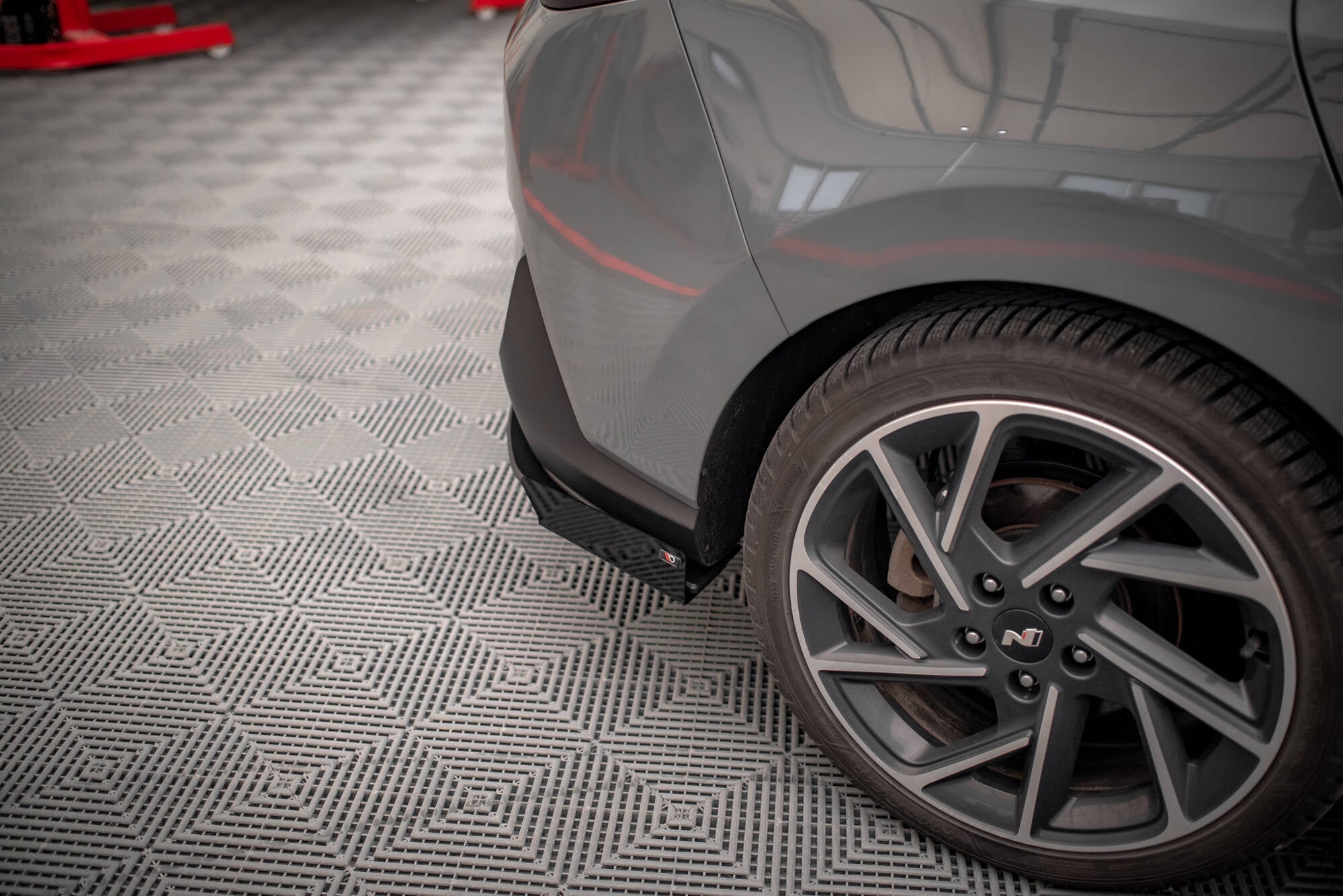 Maxton Design Street Pro Rear Side Splitters + Flaps para Hyundai I30 Fastback N-Line Mk3 Facelift - imagen 4
