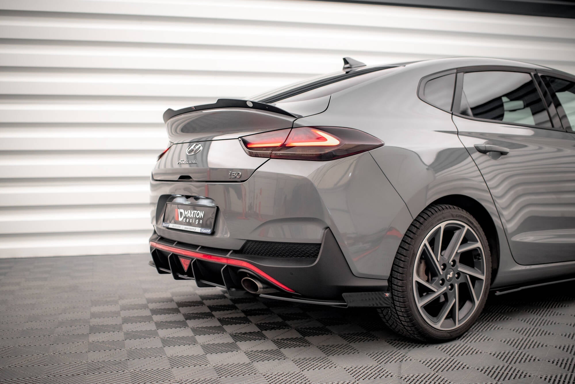 Maxton Design Street Pro Rear Side Splitters + Flaps para Hyundai I30 Fastback N-Line Mk3 Facelift - imagen 5