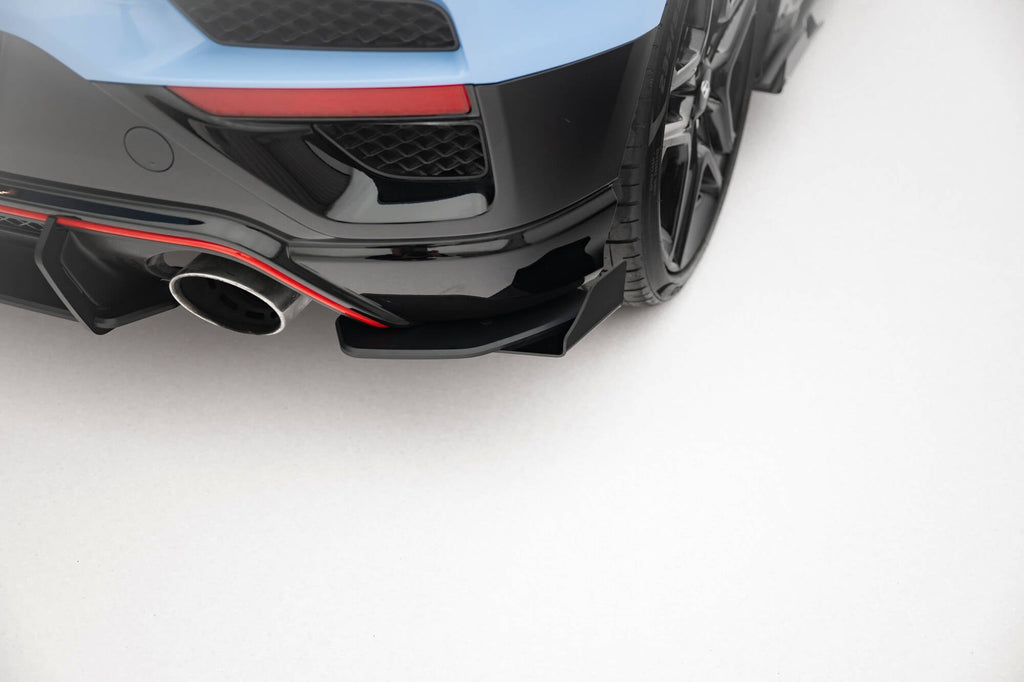 Maxton Design Street Pro Rear Side Splitters + Flaps para Hyundai Veloster N Mk2 - imagen 1