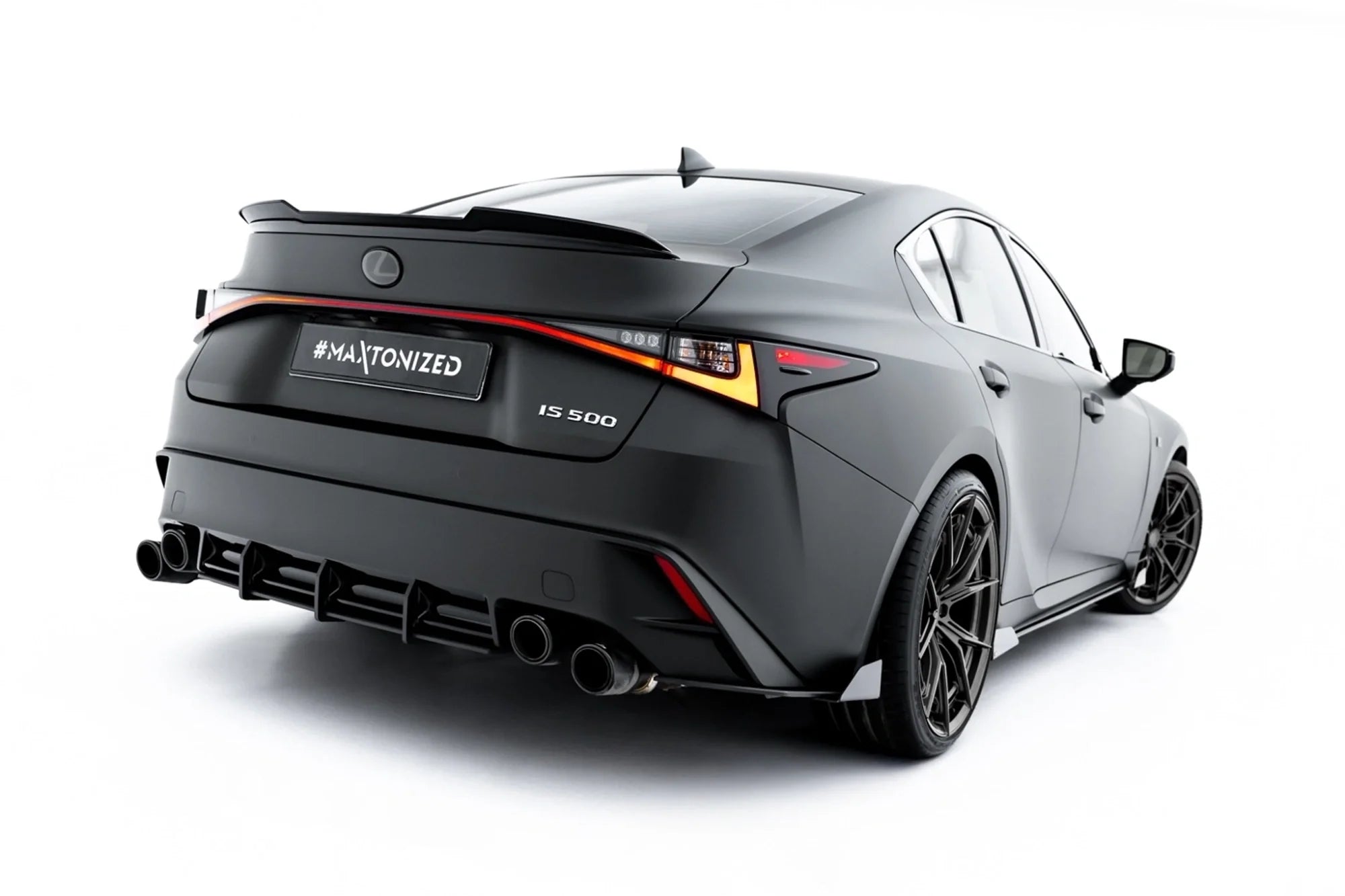 Maxton Design Street Pro Rear Side Splitters + Flaps para Lexus IS 500 Mk3 Facelift 2 (XE30) - imagen 2