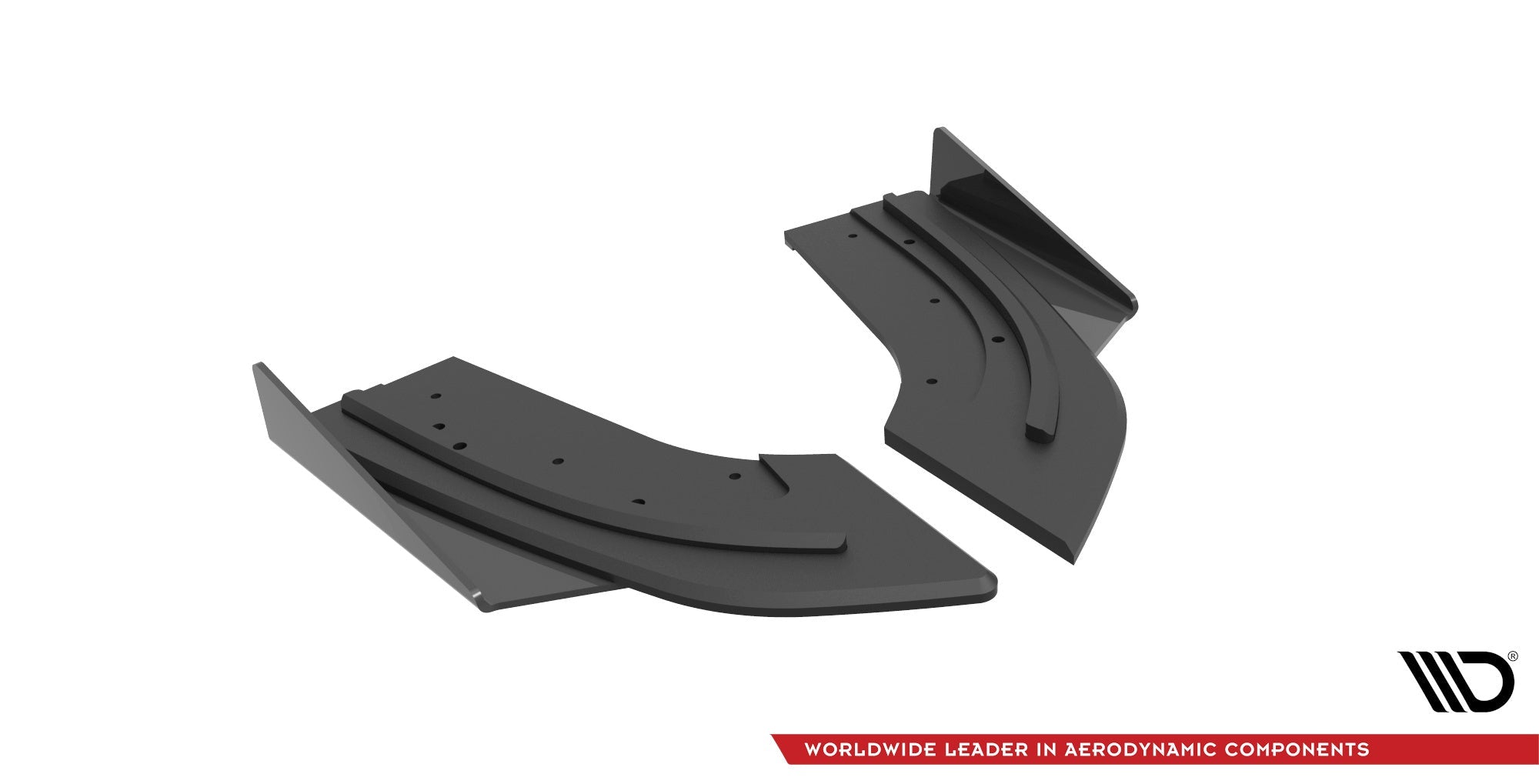 Maxton Design Street Pro Rear Side Splitters + Flaps para Mazda 3 MPS Mk1 US-Spec Version - imagen 4