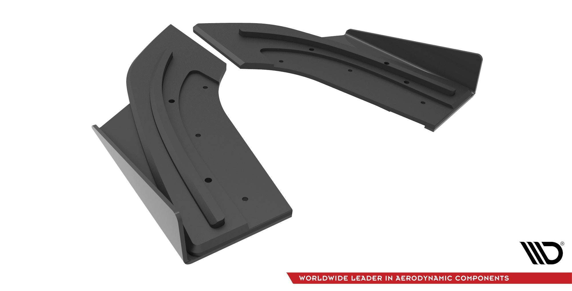 Maxton Design Street Pro Rear Side Splitters + Flaps para Mazda 3 MPS Mk1 US-Spec Version - imagen 5