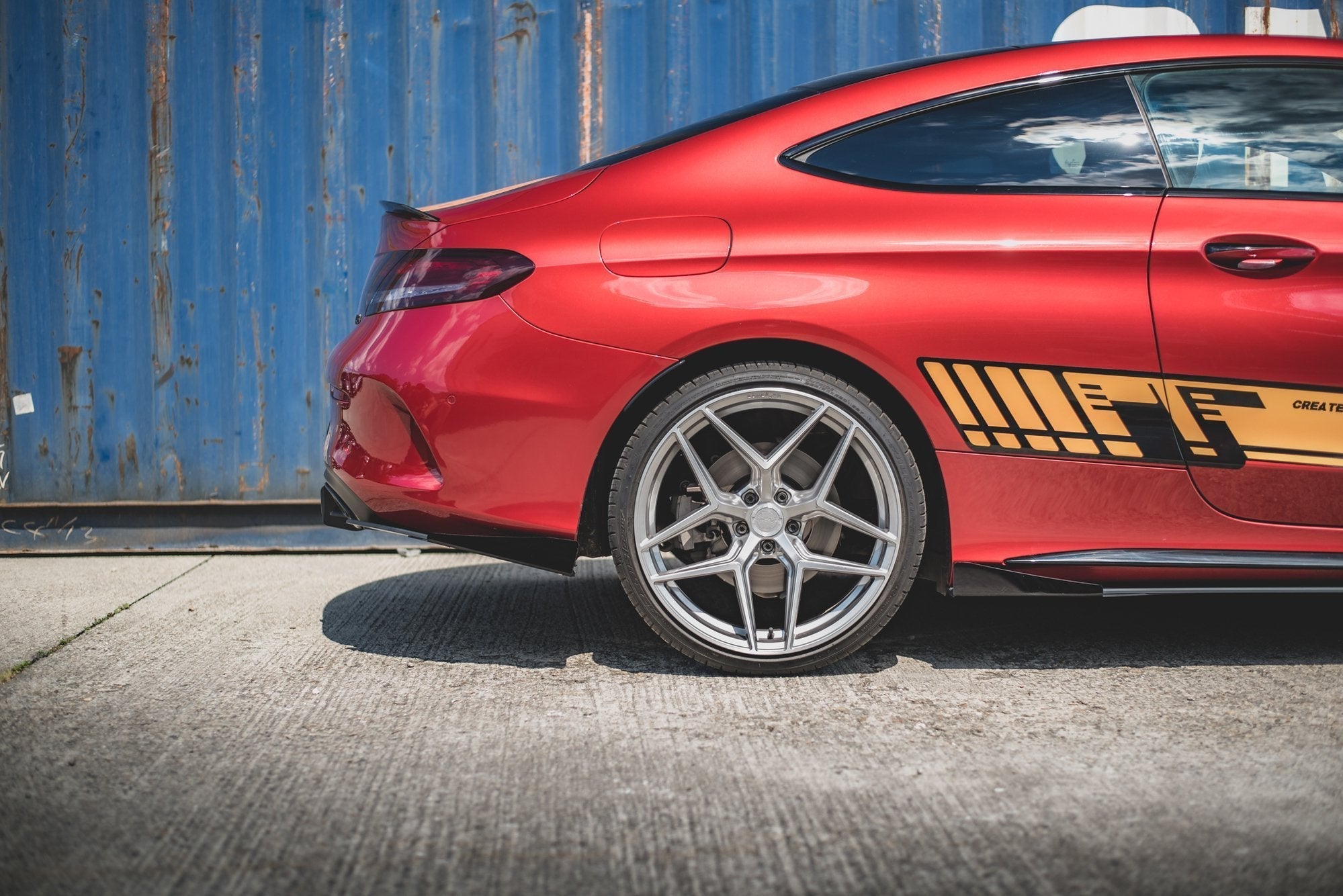 Maxton Design Street Pro Rear Side Splitters + Flaps para Mercedes-AMG C43 Coupe C205 - imagen 3