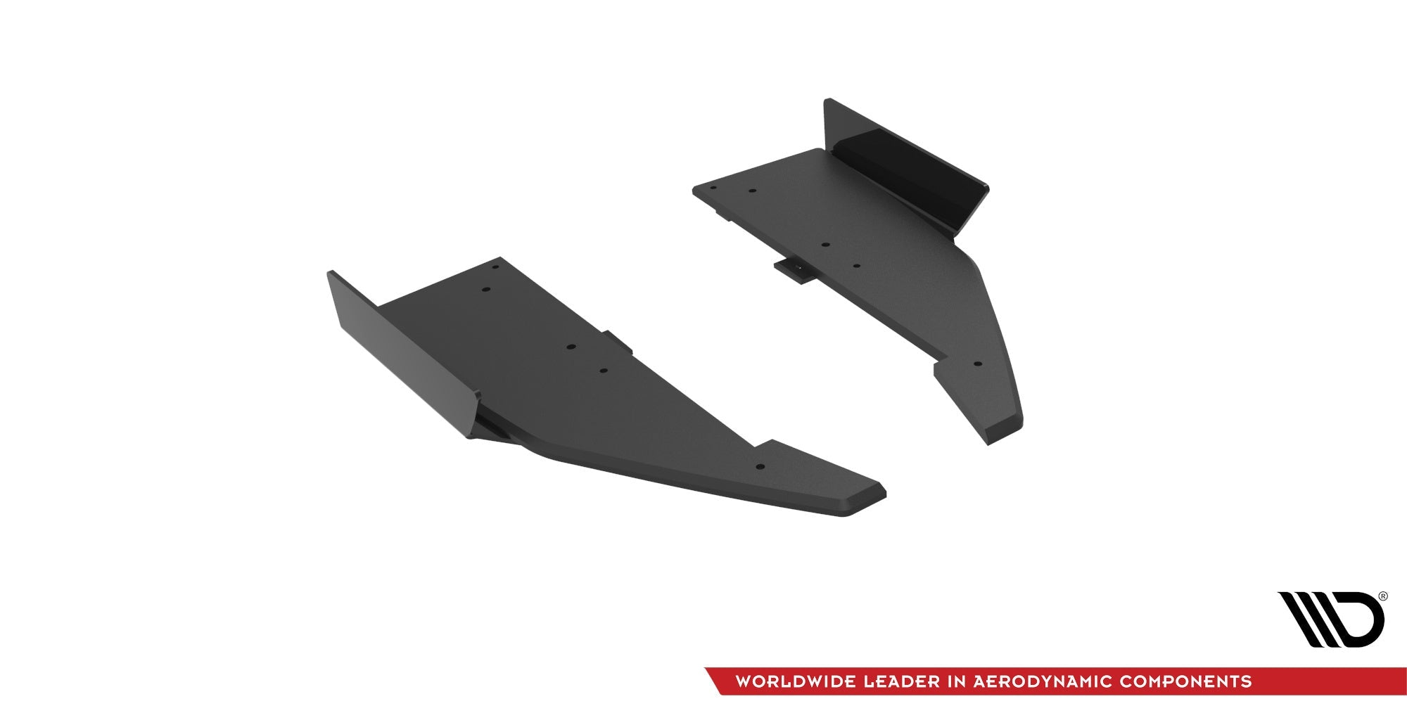 Maxton Design Street Pro Rear Side Splitters + Flaps para Mercedes-AMG C63 Sedan / Estate W205 Facelift - imagen 4