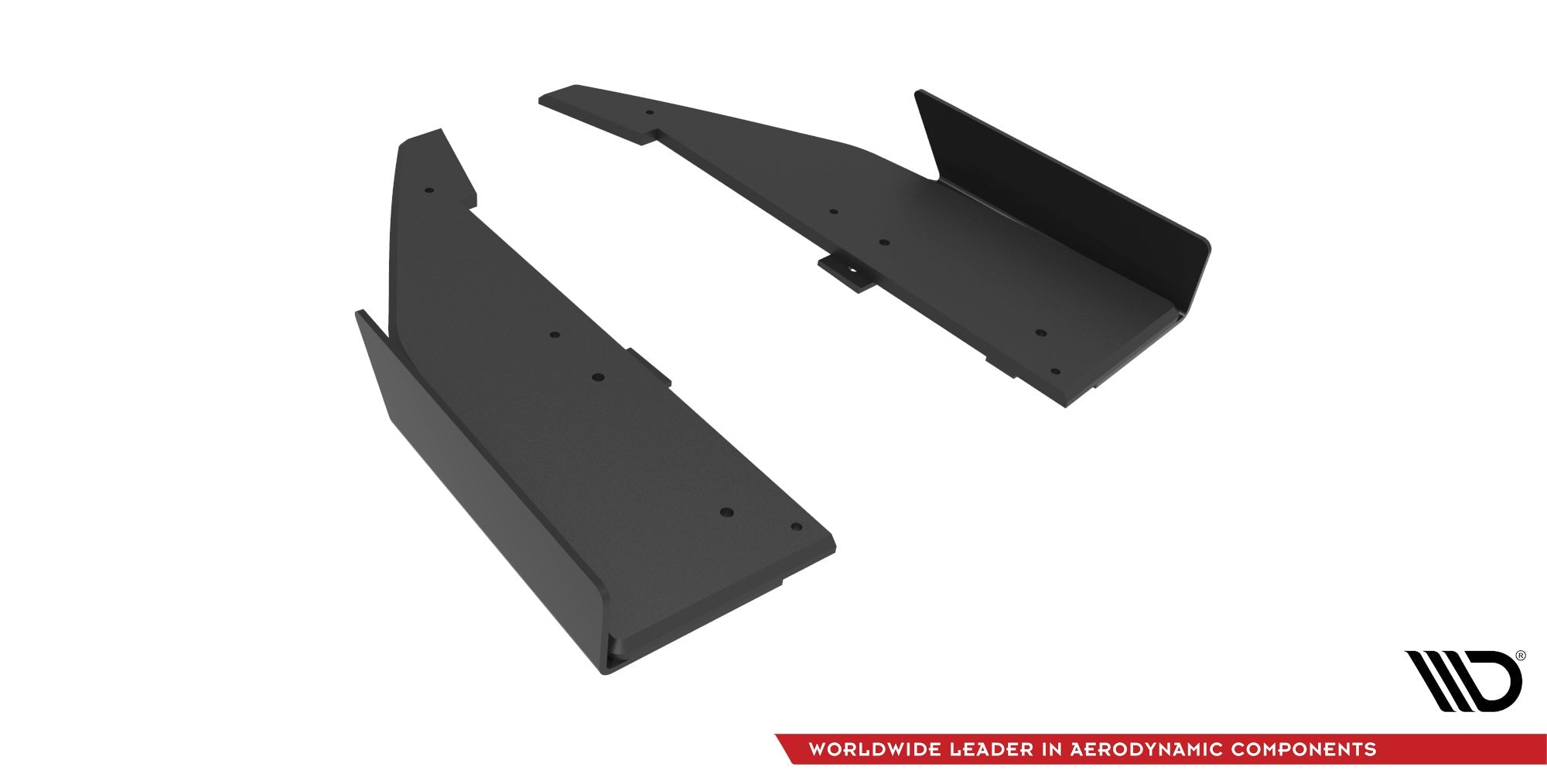 Maxton Design Street Pro Rear Side Splitters + Flaps para Mercedes-AMG C63 Sedan / Estate W205 Facelift - imagen 5