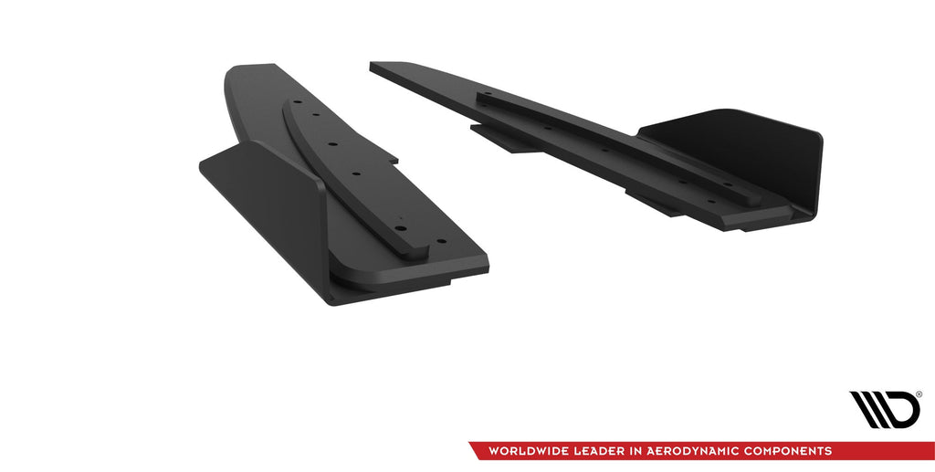 Maxton Design Street Pro Rear Side Splitters + Flaps para Mercedes-AMG CLA 45 C117 Facelift - imagen 4