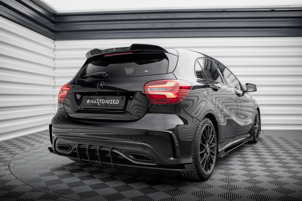 Maxton Design Street Pro Rear Side Splitters + Flaps para Mercedes-Benz A AMG-Line W176 Facelift - imagen 3