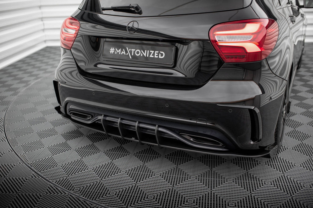 Maxton Design Street Pro Rear Side Splitters + Flaps para Mercedes-Benz A AMG-Line W176 Facelift - imagen 1
