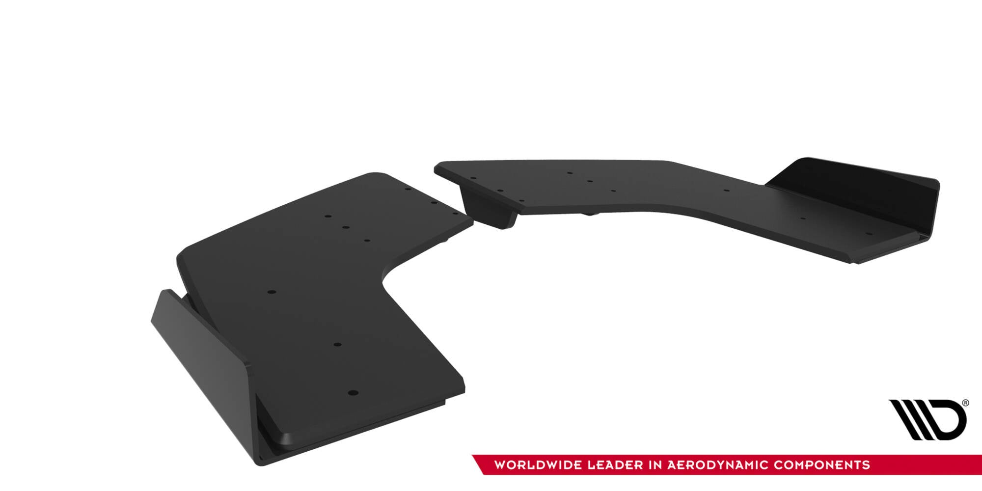Maxton Design Street Pro Rear Side Splitters + Flaps para Mitsubishi Lancer EVO X - imagen 6
