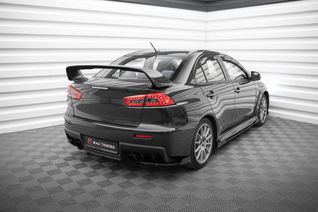 Maxton Design Street Pro Rear Side Splitters + Flaps para Mitsubishi Lancer EVO X - imagen 2