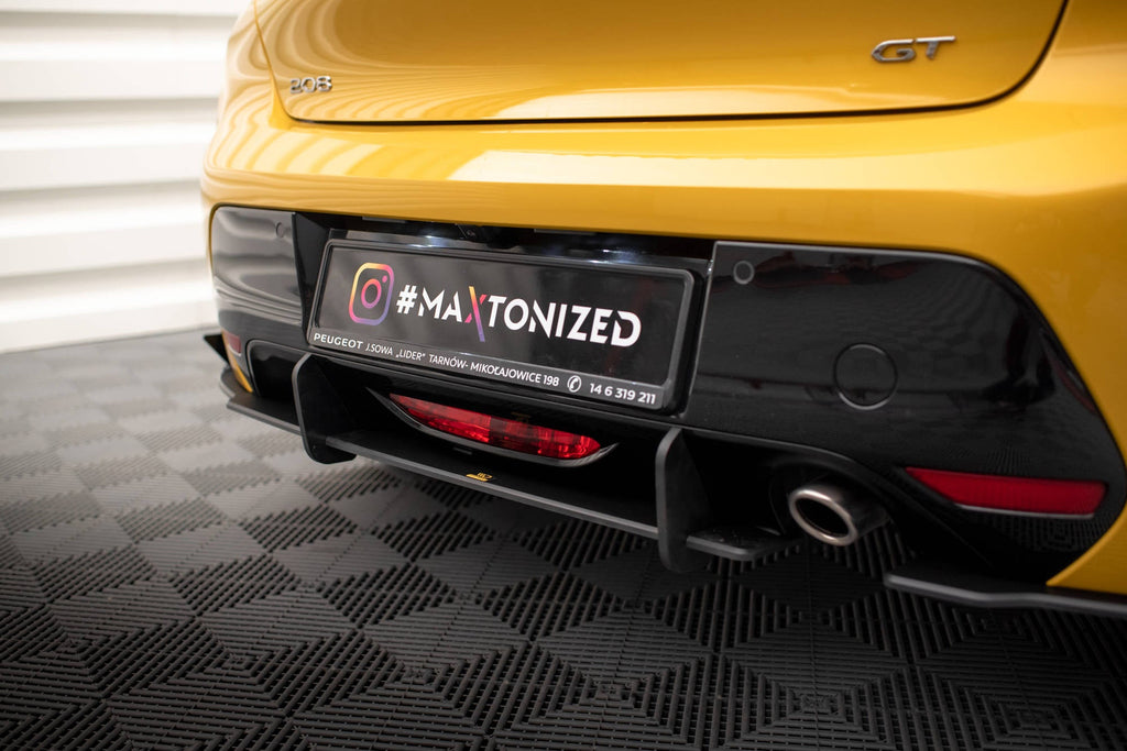 Maxton Design Street Pro Rear Side Splitters + Flaps para Peugeot 208 GT Mk2 - imagen 2