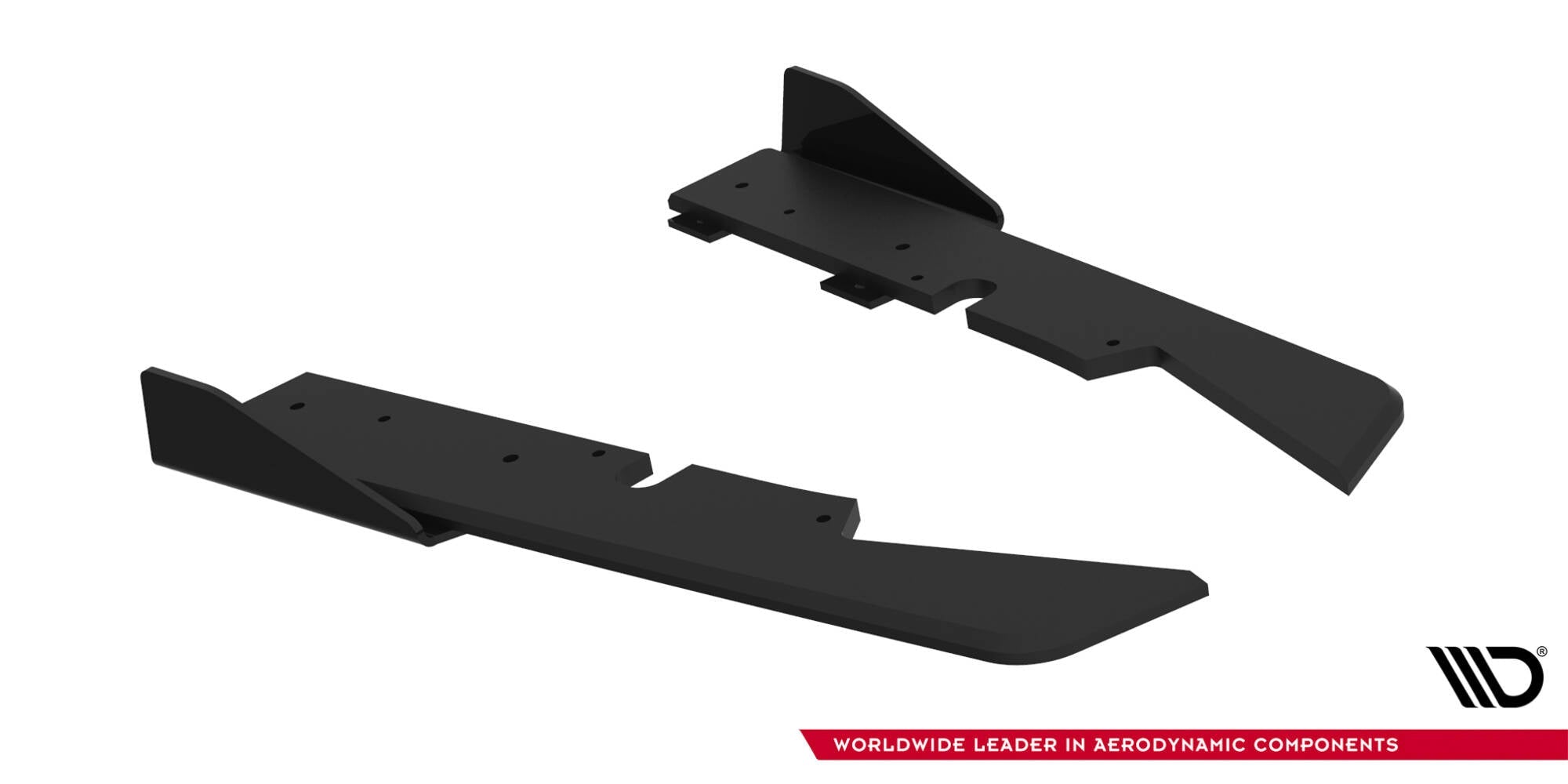 Maxton Design Street Pro Rear Side Splitters + Flaps para Subaru Impreza WRX STI Mk3 Facelift - imagen 4