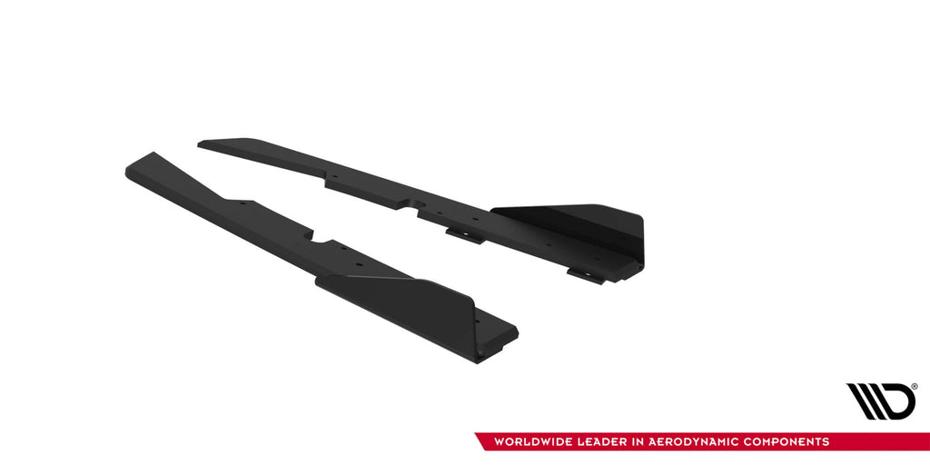 Maxton Design Street Pro Rear Side Splitters + Flaps para Subaru Impreza WRX STI Mk3 Facelift - imagen 5