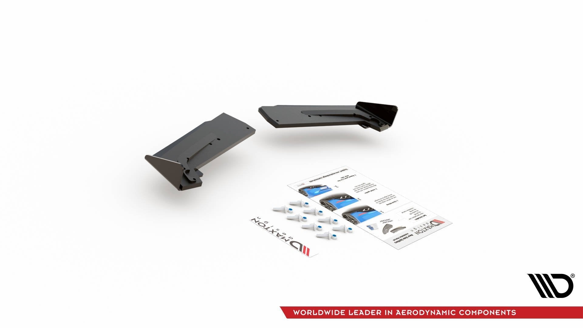 Maxton Design Street Pro Rear Side Splitters + Flaps para Toyota GR Yaris Mk4 - imagen 6