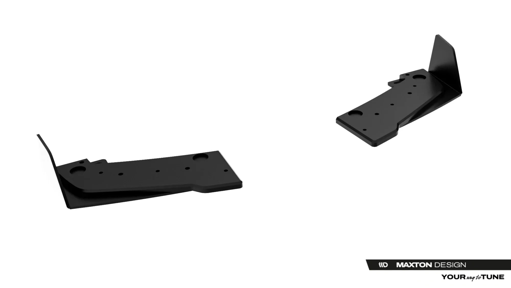 Maxton Design Street Pro Rear Side Splitters + Flaps para Toyota GR Yaris Mk4 Facelift - imagen 4