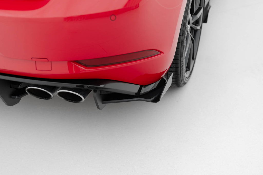 Maxton Design Street Pro Rear Side Splitters + Flaps para Volkswagen Golf Mk7 R Facelift - imagen 1