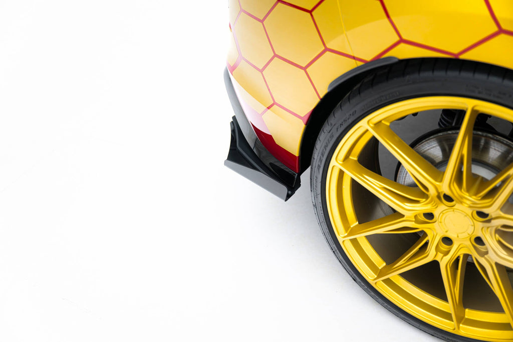 Maxton Design Street Pro Rear Side Splitters + Flaps para Volkswagen Golf GTI Clubsport Mk8 Facelift - imagen 3