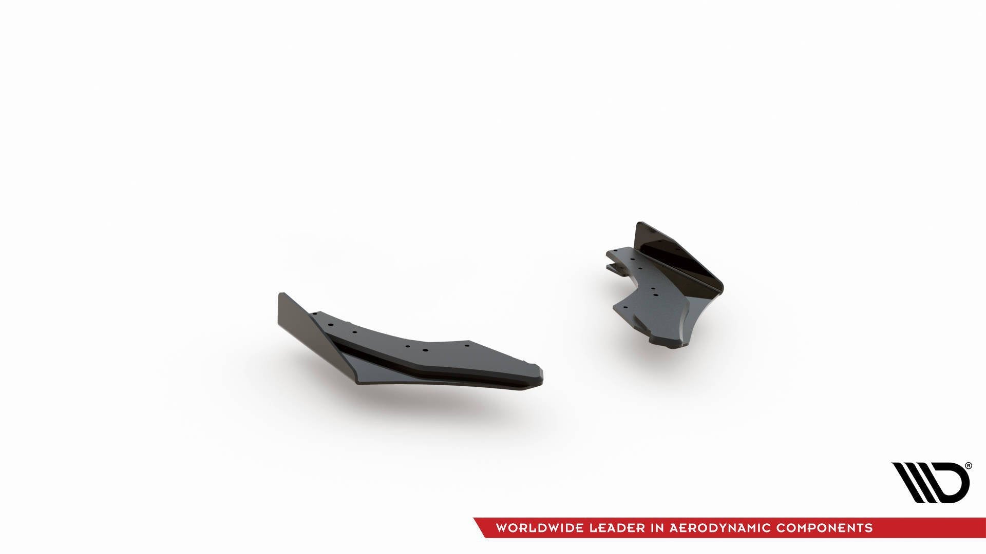 Maxton Design Street Pro Rear Side Splitters + Flaps para Volkswagen Golf GTI Clubsport Mk8 Facelift - imagen 4