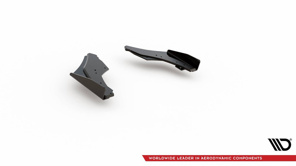Maxton Design Street Pro Rear Side Splitters + Flaps para Volkswagen Golf GTI Clubsport Mk8 Facelift - imagen 5